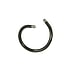 1.2mm Barra de Piercing Acero quirrgico Revestimiento PVD (negro)