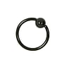 1.2mm Tige piercing Acier chirurgical 316L Revtement PVD noir