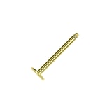 1.2mm Tige piercing Acier chirurgical 316L Revêtement d´or (doré)