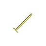 1.2mm Piercing bar Surgical Steel 316L Gold-plated