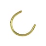 1.2mm Piercing bar Surgical Steel 316L Gold-plated