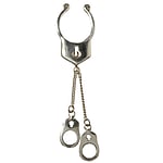 Nipple clip out of Silver 925.  Handcuffs