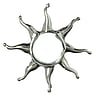 Nipple clip Silver 925 Star