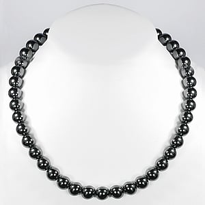 Stone necklace Stainless Steel Hematite nylon