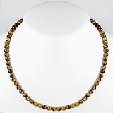 Stone necklace Stainless Steel Tigers eye nylon