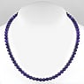 Stone necklace Stainless Steel Amethyst nylon