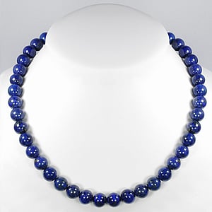 Collar de piedras Acero fino Lapislazuli nyln