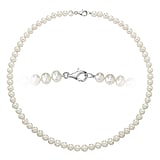 Collier avec perles Argent 925 Perles deau douce