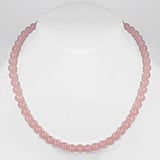 Stone necklace Stainless Steel Rose quartz nylon