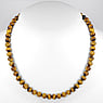Stone necklace Stainless Steel Tigers eye nylon