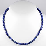 Chaîne de pierres Acier inoxydable Lapis-lazuli Nylon