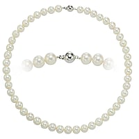 Collana di perle in Argento 925. Sezione:10mm.