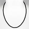 Stone necklace Black onyx nylon