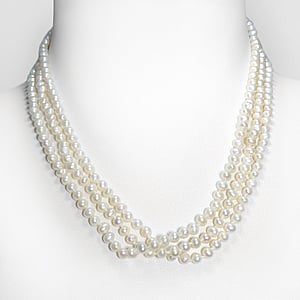 Perlen Halskette Silber 925 Ssswasserperle
