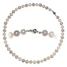 Perlen Halskette Süsswasserperle Silber 925
