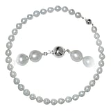 Collier avec perles Perles deau douce Argent 925