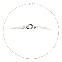 Collana di perle in Argento 925. Diametro:2,5mm.