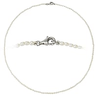 Collier avec perles en Argent 925. Diamtre:2,5mm.