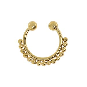 Nose clip Surgical Steel 316L PVD-coating (gold color)