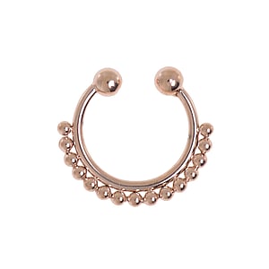 Nose clip Surgical Steel 316L PVD-coating (gold color)