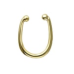 Nose clip out of Silver 925 with Gold-plated. Width:11mm.