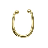 Nose clip out of Silver 925 with Gold-plated. Width:11mm.