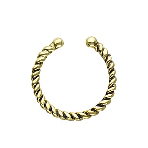 Nasenclip Silber 925 Gold-Beschichtung (vergoldet) Spirale