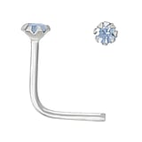 Piercing nez en argent Argent 925 Cristal