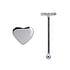 Silber Nasenpiercing Silber 925 Herz Liebe