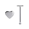 Silver nose piercing Silver 925 Heart Love