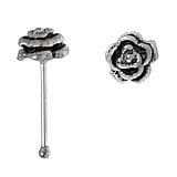 Silver nose piercing Silver 925 Rose Flower