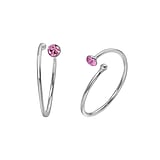Nose ring Silver 925 Crystal