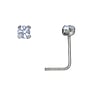 Piercing per naso Argento 925 Cristallo
