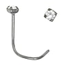 Silver nose piercing Silver 925 Crystal