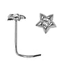 Silver nose piercing Silver 925 Crystal Star