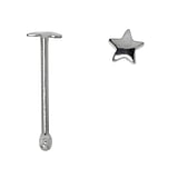 Piercing de nariz de plata Plata 925 Estrella