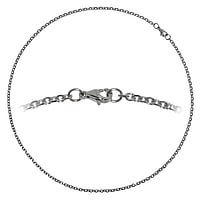 Halskette aus Edelstahl. Querschnitt :3mm. Min. Quer-Durchmesser:3mm. Min. Längs-Durchmesser:4mm.
