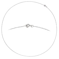 Collana in argento Sezione:1,2mm. Diametro trasversale minimo:1,2mm. Diametro longitudinale minimo:3,4mm.