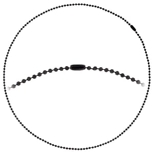 Halskette Edelstahl PVD Beschichtung (schwarz)