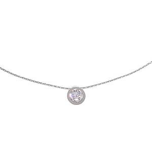 Collier Acier inoxydable Zircon