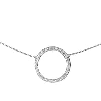 Necklace out of Silver 925. Cross-section:1,1mm. Width:21mm. Length:42cm.