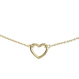 Collier Argent 925 Revtement dor (dor) Coeur Amour