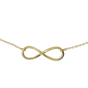 Necklace Silver 925 Gold-plated Eternal Loop Eternity
