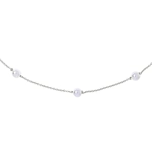 Necklace Silver 925 Synthetic Pearls