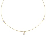 Necklace Silver 925 Gold-plated Crystal