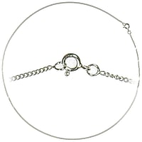 Kinder Halskette aus Silber 925. Querschnitt :1,4mm. Min. Quer-Durchmesser:1,4mm. Min. Lngs-Durchmesser:3,6mm.