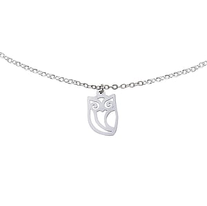 Collier Acier inoxydable Chouette Hibou Grand_duc