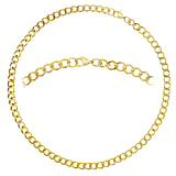 Collana Acciaio inox Rivestimento PVD (colore oro)