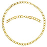 Collana Acciaio inox Rivestimento PVD (colore oro)