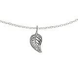 Collana Argento 925 Foglia Disegno_floreale